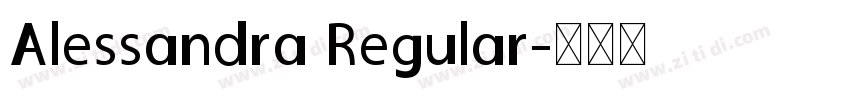 Alessandra Regular字体转换